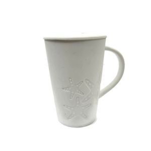 DAVIDS TEA | White Starfish Perfect Mug With Lid